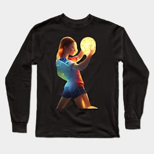 Soccer Neon Girl Long Sleeve T-Shirt